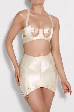 Cheap Bordelle Adjustable Panel Waspie Cream