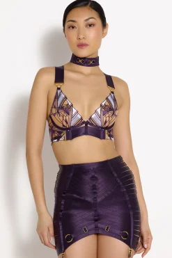 Flash Sale Bordelle Adjustable Panel Waspie Deep Purple